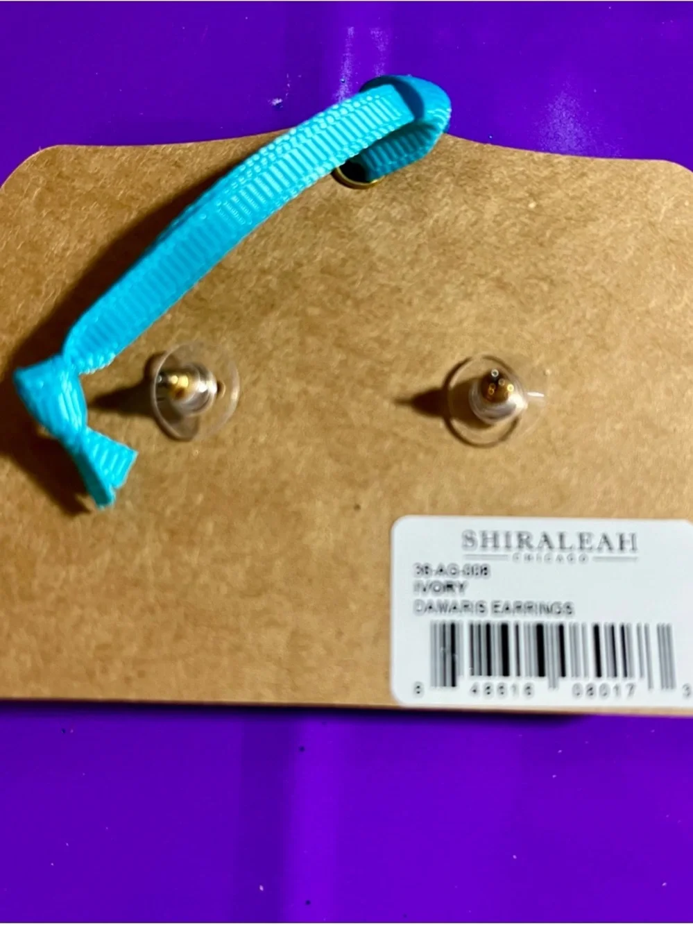 Shiraleah Pom Pom Earrings in Cream